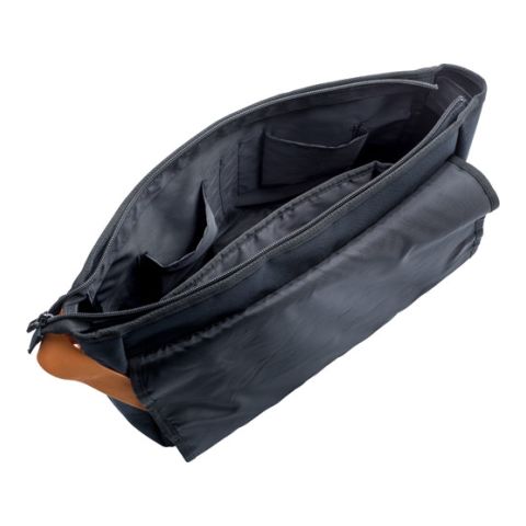 GETBAG Polyester (600D) Document Bag Black | 1-Colour Screen Print