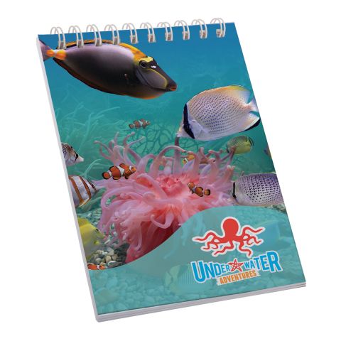 Desk-Mate with Wire Bound Cover A4 White | plain cover | Plain pad