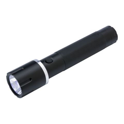 Aluminium Torch, With A 3W Bulb Black | 1-Colour Pad Print