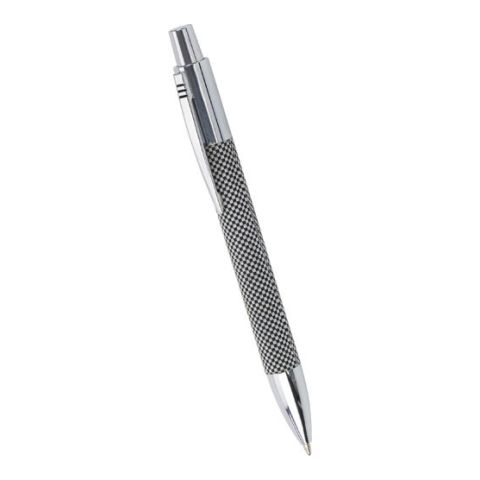 Metal Ball Pen Black - White | 1-Colour Pad Print