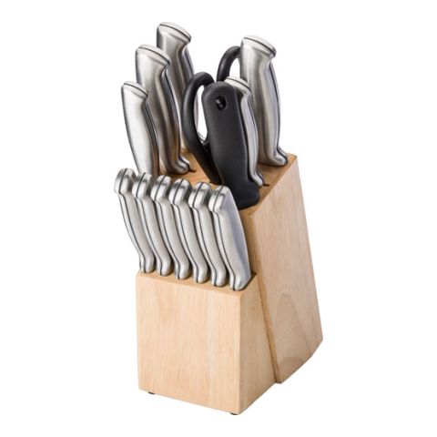 Stainless Steel &amp; PP Fourteen Piece Kitchen Brown | 1-Colour Pad Print