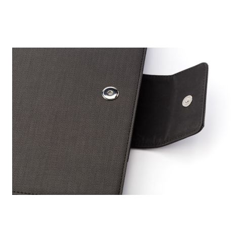 A5 Svepa PU Document Folder, With 5000Ma Power Bank Grey | 1-Colour Pad Print