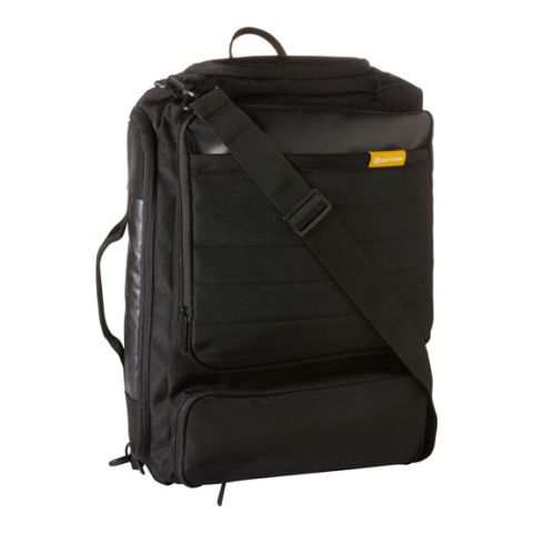 GETBAG Polyester (600D) Multifunctional Laptop Bag Black | 1-Colour Screen Print