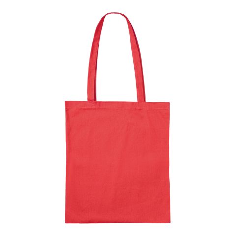 BIO Cotton Bag 38x42 cm Long Handle Red | No Branding | No Branding